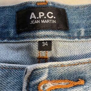 A.P.C. Jean Martin Light Blue Denim Jeans
